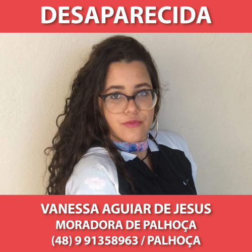 Atenção: desaparecimento de jovem em Palhoça