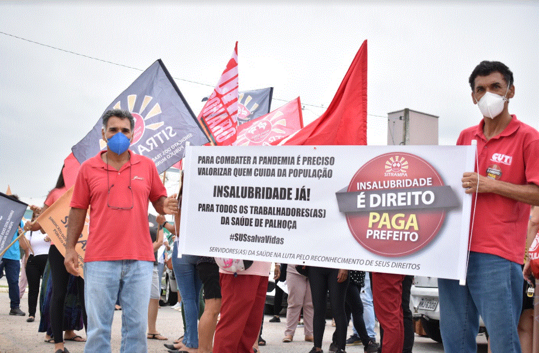 Trabalhadores da Saúde de Palhoça cobram melhores condições de trabalho valorização