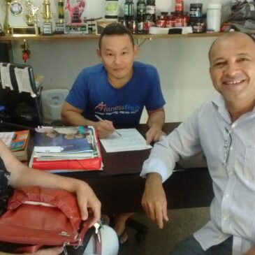 SINDSPEN-MT firma convênio com academia FITNES FIGHT de Varzea Grande