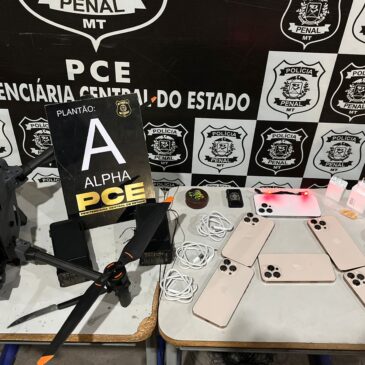 Polícia Penal neutraliza drones com drogas e celulares em presídios durante madrugada