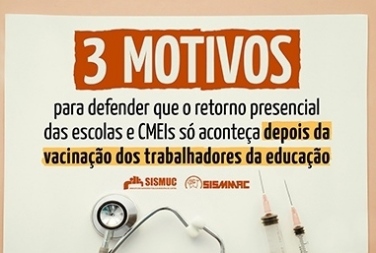 3 motivos para não ter aula presencial sem vacina